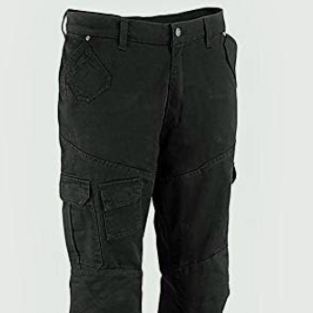 NEW Milwaukee Leather MPM5591 Mens Armored Black Cargo Riding Reinforced Sz 32